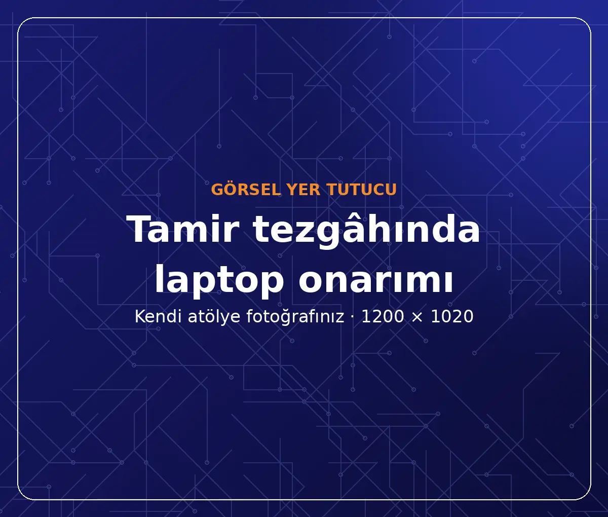 Teknoshop atölyesinde tamir tezgâhı